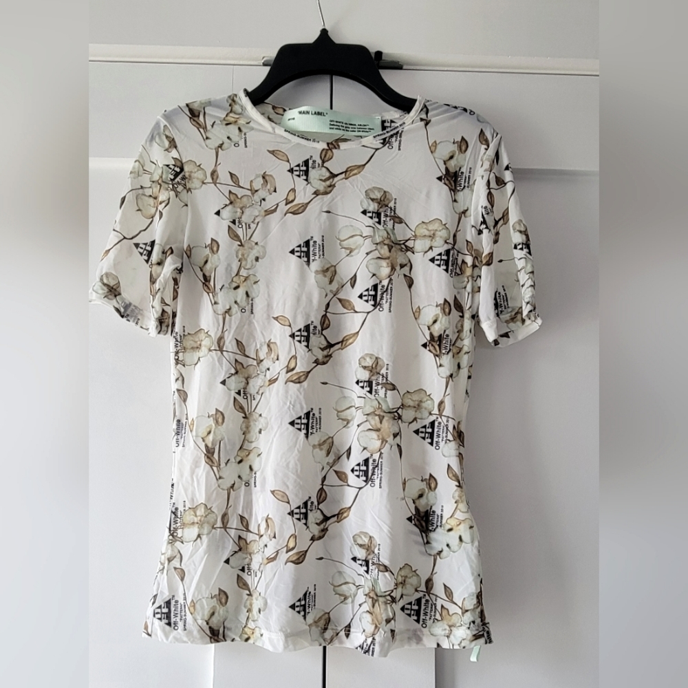 OFF-WHITE VIRGIL ABLOH mesh t-shirt sz S